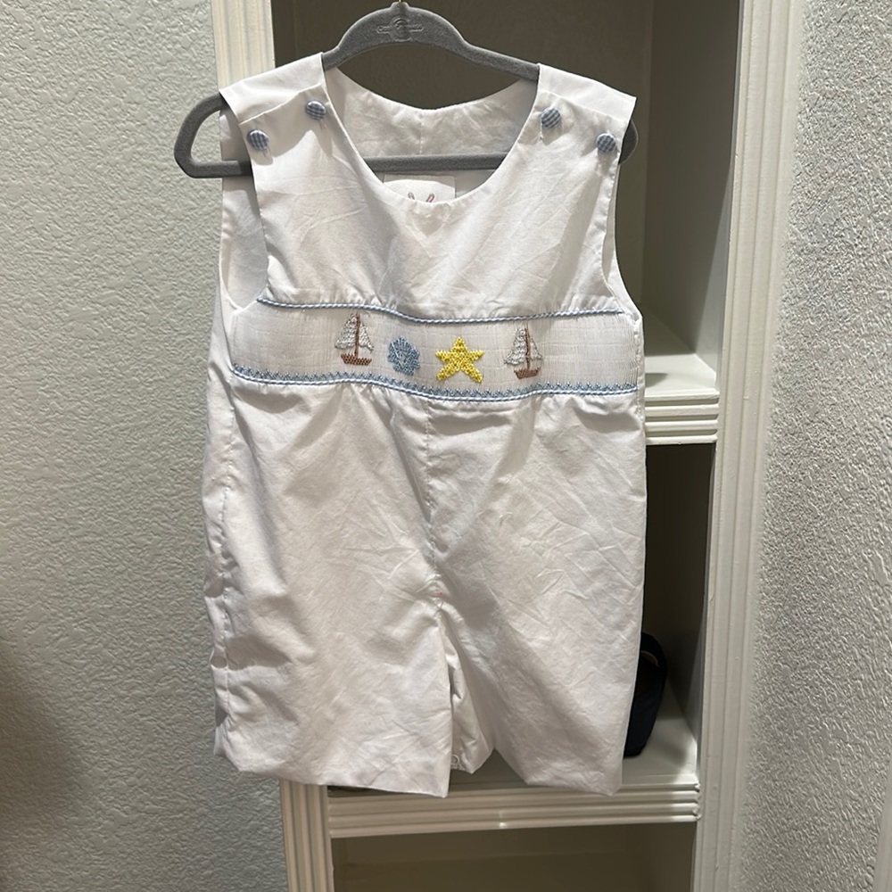 Kate & Gray Boys Smocked Summer Jon Jon
